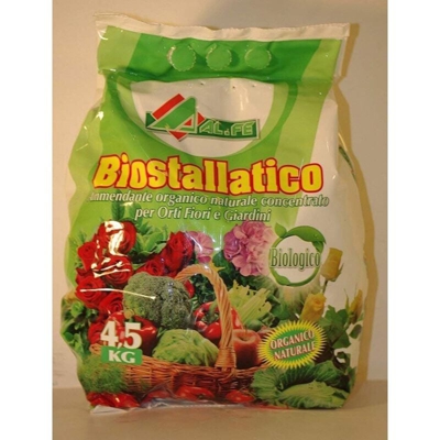 Al Fe Concime Pellet Bio Stallatico Organico Ammendante Naturale 4,5 Kg