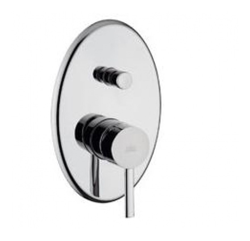 Berry miscelatore incasso doccia 2 vie con deviatore a pulsante cromato características