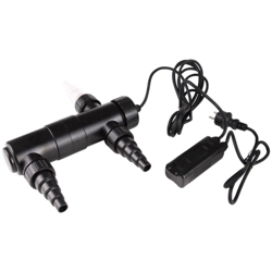 vidaXL Dispositivo Chiarificazione Lampada UVC 11W 10000 L - Nero en oferta