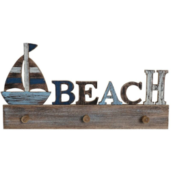 Appendiabiti da parete Beach Legno MDF (51 x 5.5 x 26.5 cm) - Dkd Home Decor precio
