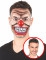 Maschera trasparente da clown terrificante per adulto