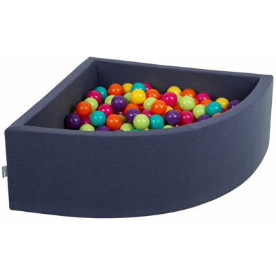 90X30cm/200 Palline Piscina Di Palline Colorate ?7Cm Per Bambini Quarto Angolare In EU, Blu Sc:Verde Ch/Giallo/Turch/Aranc/Rosa Sc/Viola - blu