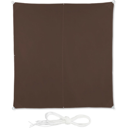 Tenda a Vela Quadrata, Idrorepellente, Anti UV, con Corde di Supporto, Terrazza, Giardino, LxP: 3x3 m, Marrone precio