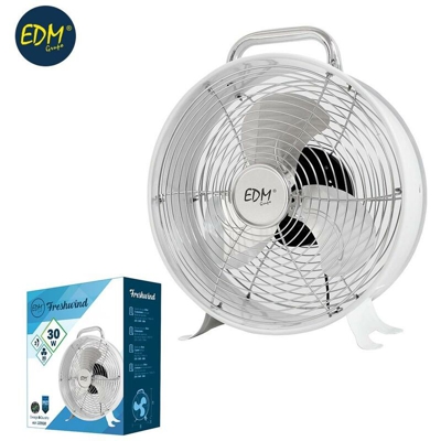 Edm Grupo - Ventilatore da tavolo vintage 35w EDM bianco 33928