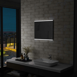 Specchio da Parete a LED per Bagno con Sensore Tattile 60x50 cm - Argento - Youthup características