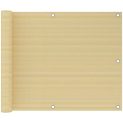 Schermo Frangivista per Balcone Beige 75x500 cm in HDPE - Beige - Vidaxl en oferta