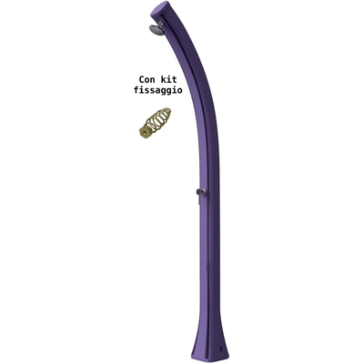 Doccia solare viola per spiaggia cm 19x17x215 DOCCIAPISCINA CONVITE VIOLA - Arkema Design-prodotto Made In Italy