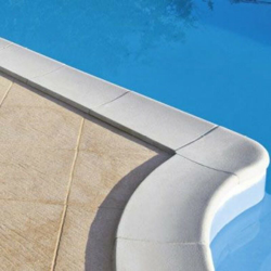 Bordo perimetrale per piscina con scala romana > Bordostandardbianco43SC25 precio