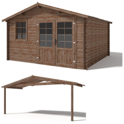 Veranda In Legno Per Casetta Da Giardino Ines - Losa precio