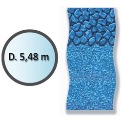 Boulder Liner Tondo D. 5.48m Per Piscine Fuori Terra - Li1848sbo precio