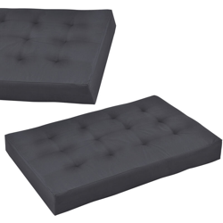 [en.casa] - 1x Cuscino sedile per divano paletta euro [grigio scuro] cuscini paletta per detro e fuori características