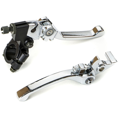 Coppia Leve Freno e Frizione Pitbike Cross Motard Ripiegabili STI