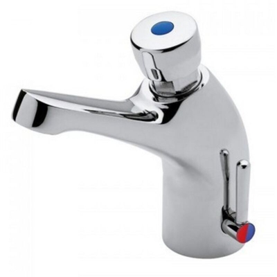 MISCELATORE LAVABO CON ARRESTO TEMPORIZZATO SERIE CLASSICA Cromo