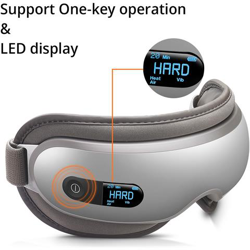 Massaggiatore Per Gli Occhi Con Vibrazione Dell'airbag 4d Smart Massaggio Dei Punti Di Agopuntura Per Gli Occhi Con Dispositivo Musicale Riscaldante E Lenitivo | Strumento Per Il Massaggio Degli Occhi características