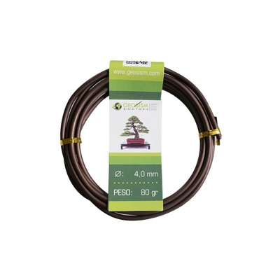Filo di alluminio ramato (alluminio-ramato) Geotools 4,0 mm per bonsai, 80 gr
