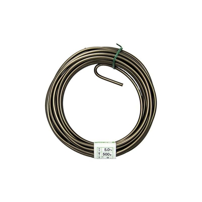 Filo di alluminio ramato (alluminio-ramato) Giapponese 5,0 mm per bonsai, 500 gr, 9 m