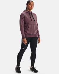 Felpa con cappuccio UA Rival Fleece HB da donna en oferta