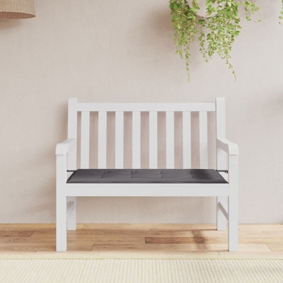 YOUTHUP Cuscino per Panca da Giardino Antracite 120x50x3 cm - Antracite