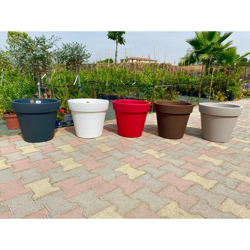 VASO Fioriera in RESINA EASY interno ed esterno Vari Colori diam. 45 cm - Color: BRONZO en oferta