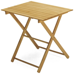 Tavolo Pieghevole color Noce o Legno Naturale Dimensione 60x100 cm colore Noce en oferta