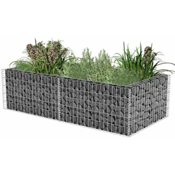 Gabbione Fioriera in Acciaio Zincato 180x90x50 cm - Argento - Vidaxl precio