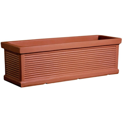 Balconetta Resina Millerighe cm. 100 Terracotta