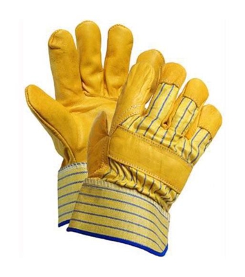 Guanti Pelle Fiore Ce-2 Ze23T Dorso-Manicotto Tela Mis.10 XXXL Conf. 12 Paia - Vigor