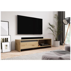 Elegante Mobile Porta Tv Apimp, 140 Cm, Rovere / grafite Fatto A Mano precio