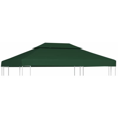 Telo Impermeabile Ricambio per Gazebo 310g/m² 3x4m Verde - Verde - Vidaxl