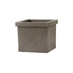 Vaso Quadrato Liscio Classic per fiori e piante da giardino. -46 x 46 x 41 CM / Cappuccino en oferta