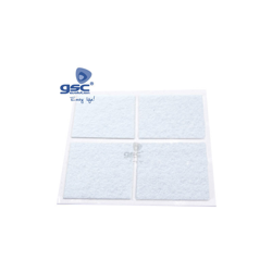 Set 4 adesivi quadrati in feltro 44x38mm bianco GSC 003802768 características