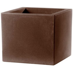 Vaso Cubo Schio Essential in resina da giardino per fiori e piante. -40 cm / Bronzo en oferta