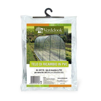 Verdelook - Telo per serra tunnel di ricambio in pvc 200x300x180