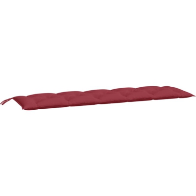 vidaXL Cuscino per Panca da Giardino Rosso Vino 180x50x7 cm in Tessuto - Rosso