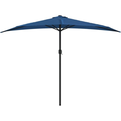 Ombrellone Balcone Palo in Alluminio Blu 300x150x253cm a Metà - Blu - Vidaxl características