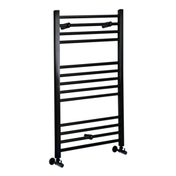 Hudson Reed Nox Scaldasalviette Piatto di Design Verticale - Termoarredo Bagno ad Acqua Calda - Acciaio Nero - 486W - 1000 x 500mm precio