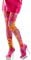 Collant flower power hippie rosa