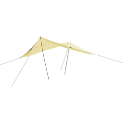 Vela Parasole 500x400 cm Sabbia - Giallo - Happy People en oferta