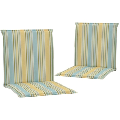 vidaXL Cuscini per Sedie Giardino 2 pz Multicolori 100x50x3 cm - Multicolore