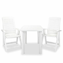Set da Bistrot 3 pz in Plastica Bianco en oferta