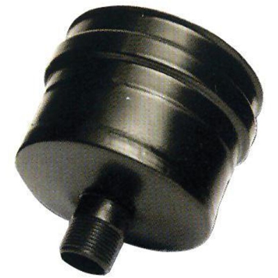 EAC - TAPPO ANTICONDENSA APERTO per STUFA PELLET in ACCIAIO INOX NERO 12 cm