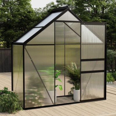 Serra Antracite in Alluminio 1,33 m² - Antracite - Vidaxl