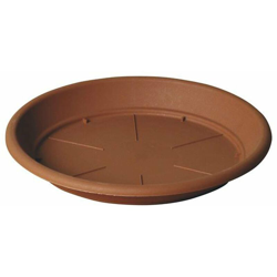 Sottovaso tondo basic per fiori e piante da giardino. -DIAM 65 x H 6.1 cm / Terracotta características