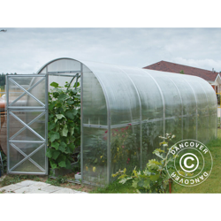 Serra in Policarbonato, Duo 12m², 2x6m, Argento en oferta