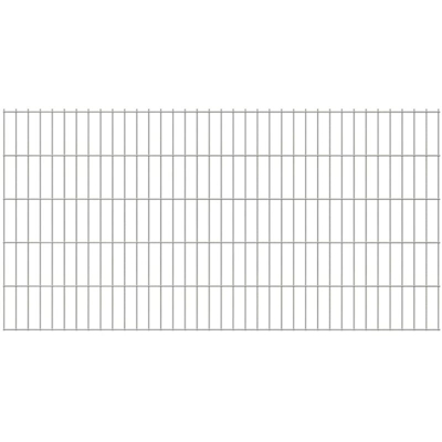 Pannello di Recinzione 2D 2,008x1,23 m Argento - Argento - Youthup