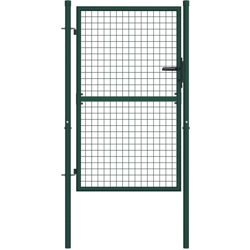 Cancello per Recinzione in Acciaio 100x125 cm Verde en oferta