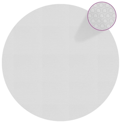 vidaXL Pellicola Galleggiante Solare PE Piscina 381 cm Grigia - Grigio