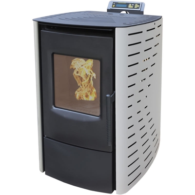 Nemaxx P6 stufa stufa a pellet camino forno riscaladamento - Bianco
