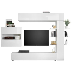 Composizione Tv Murale Laccato Bianco Lucido Eternel características