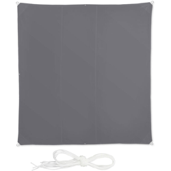 Tenda a Vela Quadrata, Idrorepellente, Anti UV, con Corde di Supporto, Terrazza e Giardino, LxP: 4x4 m, Grigia precio